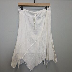 White Fairy Skirt Large Asymmetrical Knee Length